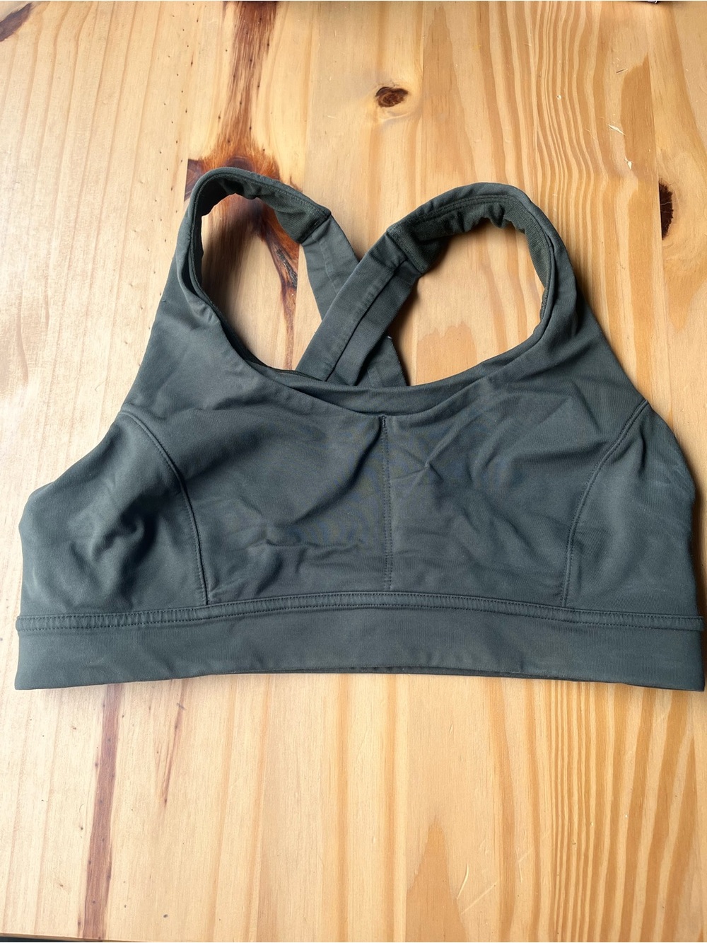 lululemon athletica Crossback Sports Bra in Olive